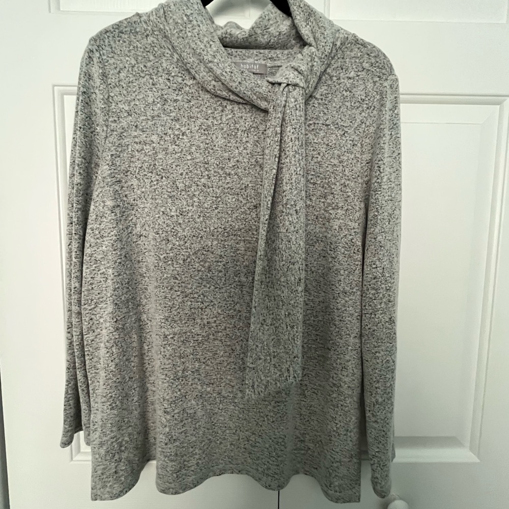Habitat Cowl Neck Women's Sweater with Scarf Detail